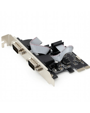 2 serial port PCI-Express add-on card, with extra low-profile bracket