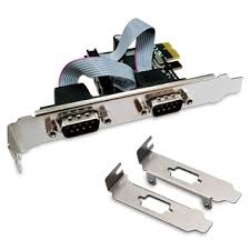 2 serial port PCI-Express add-on card, with extra low-profile bracket
