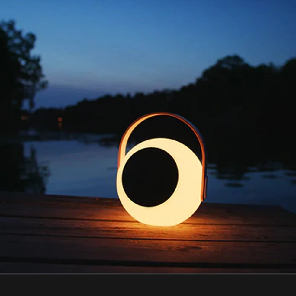 Mooni Eye Speaker Lantern with Wooden Handle