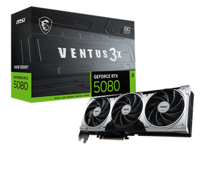 MSI Graphic Card GeForce RTX 5080 16 GB VENTUS 3X OC PLU