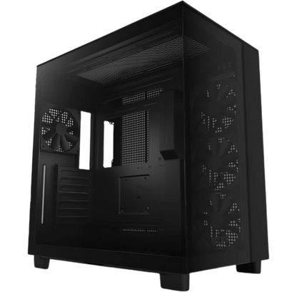 NZXT H9 Flow (CM-H91FB-01) - Kasë kompjuteri - e zezë