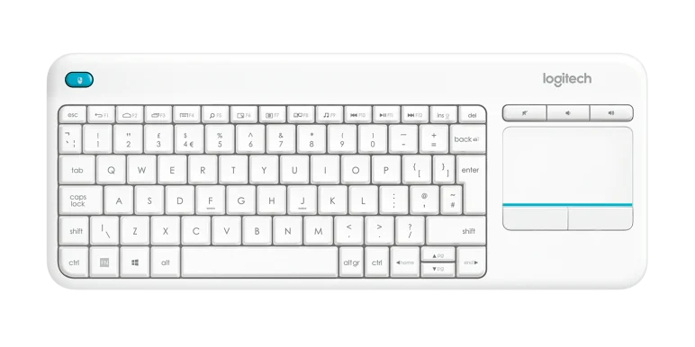 Logitech Wireless Touch Keyboard k400 with Built-in Multi-Touch Touchpad - White