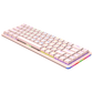 Rampage REBEL Pink Low Profile BLUE SWITCH US Layout Rainbow Mechanical
